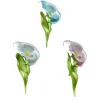 Colorful calla lily brooches are fashionable, unique, individualistic and creative handcrafted accessories for collection as gifts Item Picture